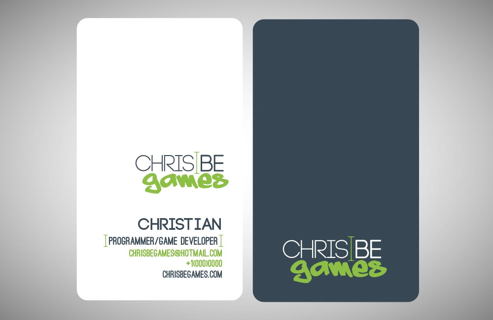 Chris Be Games business cards