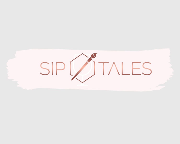 Sip Tales Art branding. Brand identity design. Fabi Paolini