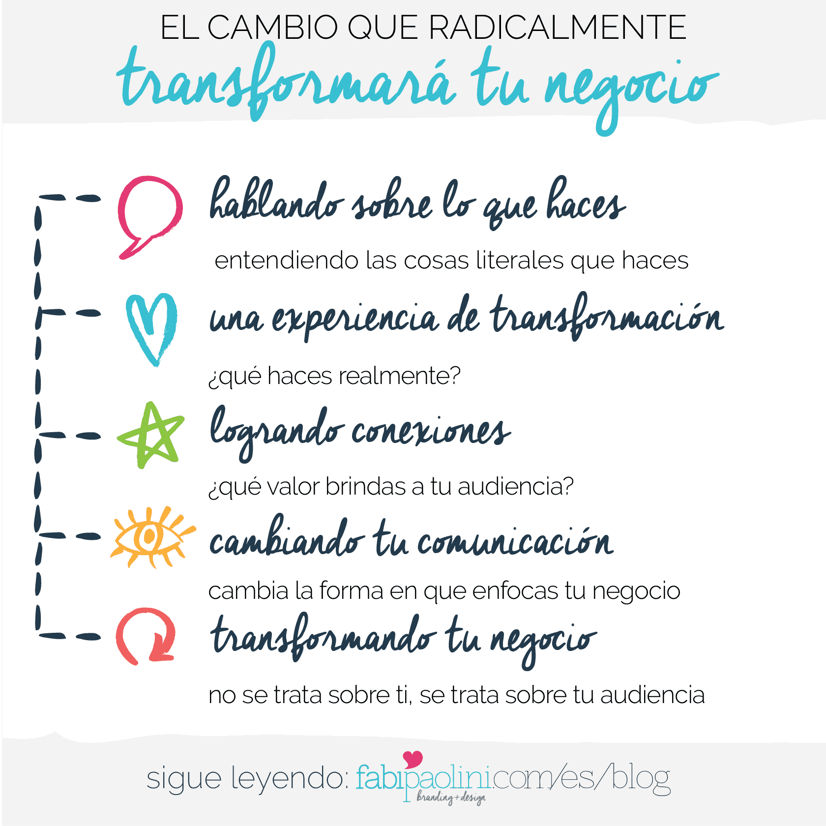 El cambio que debes hacer para radicalmente transformar tu negocio. Lee más!