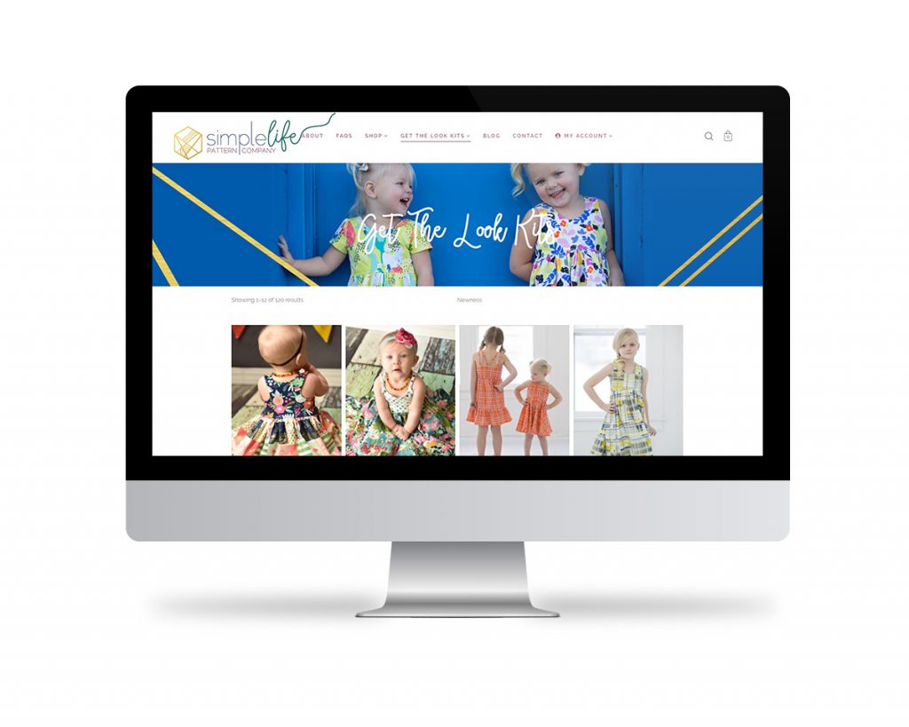 The Simple Life Pattern Company | Rebranding | Branding strategy | Web Design | ecommerce | Fabi Paolini