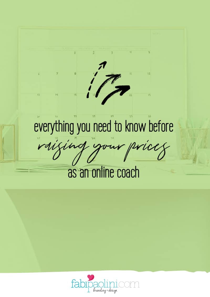 raise prices as an online coach fabi paolini brand strategy