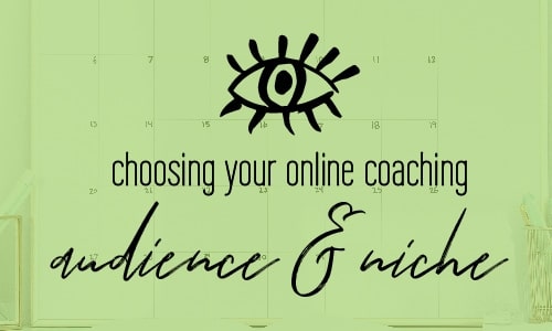 What you need to know about choosing your audience and niche as an online coach. Fabi Paolini Brand Strategy Online Business